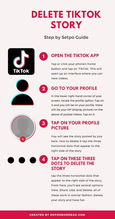 How to delete a TikTok story