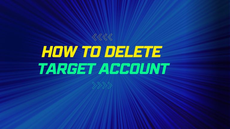 How to delete target account