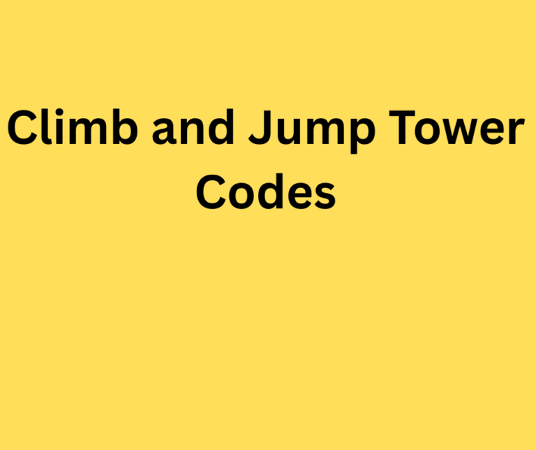climb and jump tower codes